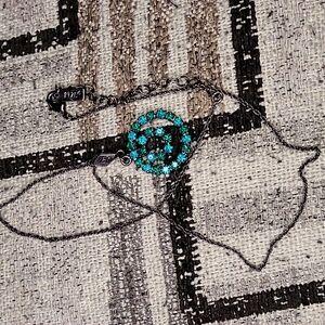 Necklace Black chain necklace signed 1928